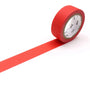 Red washi tape roll on a white background