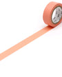 Roll of Salmon Pink coloured tape on a white background