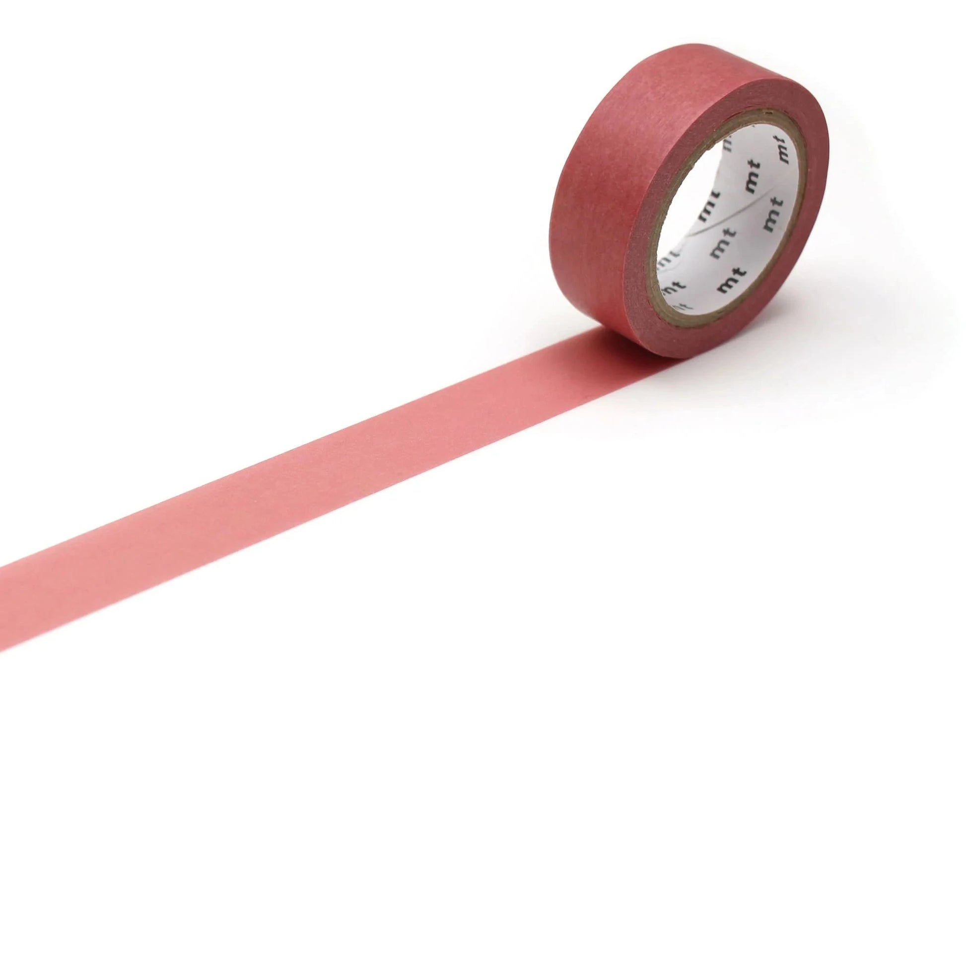 Roll of smoky pink tape on a white background