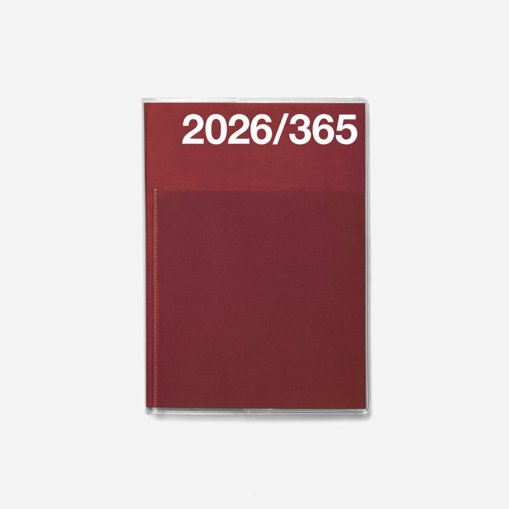 Marjolein Delhaas 2026 Basic Planner - Burgundy Red