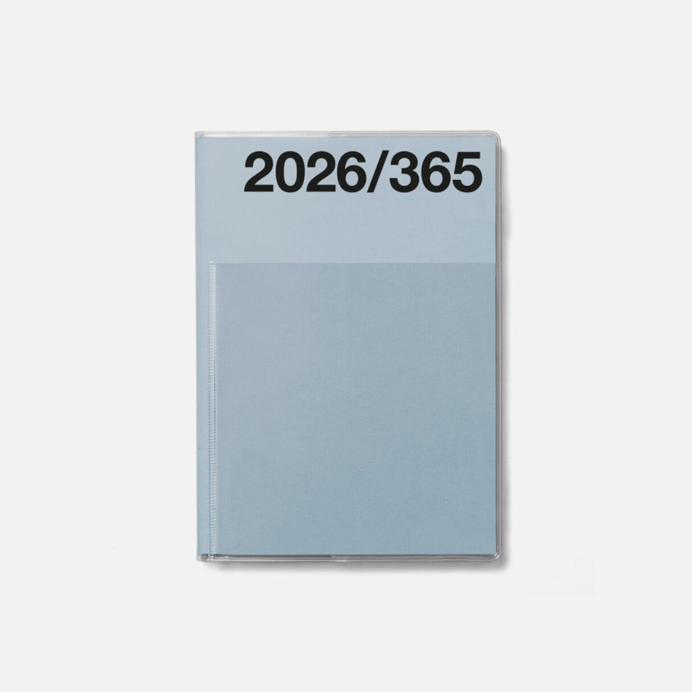 Blue calendar with '2026/365' text on a white background