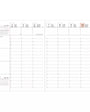 Calendar sheet with time and date input fields