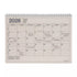 Ivory Desk Calendar from Marks Tokyo Edge that is ring bound, lies flat and is minimalist