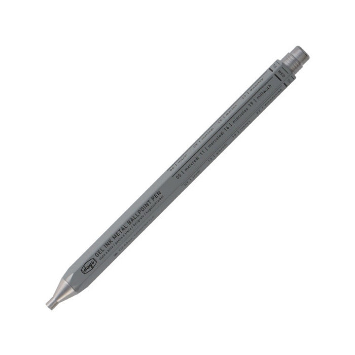 Marks Tokyo Edge Metal Days Gel Pen Grey