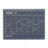 Small Black Desk Calendar from Marks Tokyo Edge that is ring bound, lies flat and is minimalist