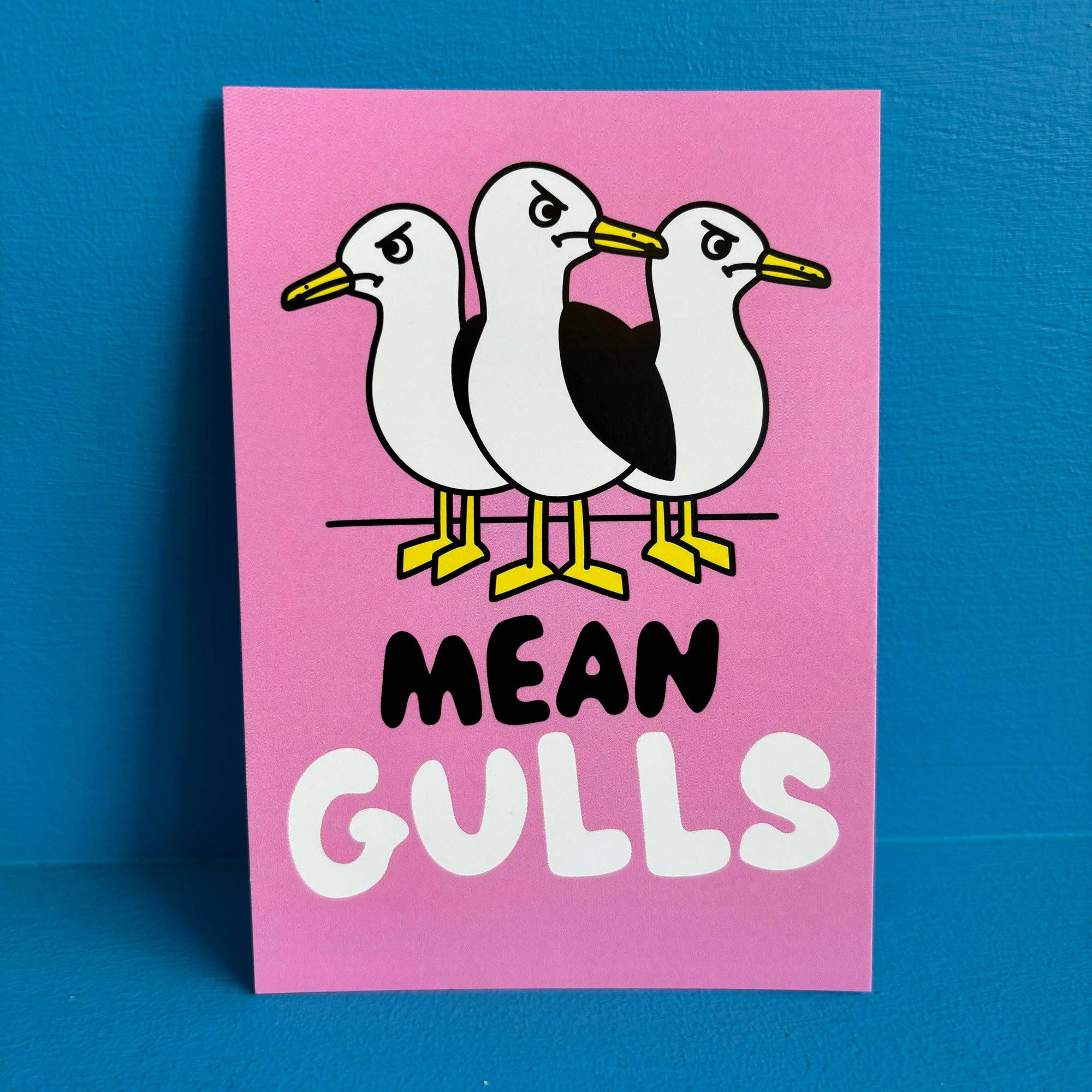 Mean Gulls Postcard