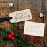 Merry Christmas calligraphy rubber stamp