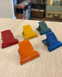 Metal clamps in 5 colours