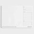 White planner pad with black text and checkboxes on a white background