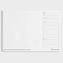 White planner pad with black text and checkboxes on a white background
