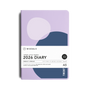 Purple and blue diary with 'Migoals' branding on a white background