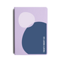 Purple notebook with abstract design and 'TWENTY-TWENTY-SIX' text on a white background