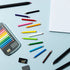 Minitua 12 Coloured Pencil comes with Minitua Sharpener & Eraser