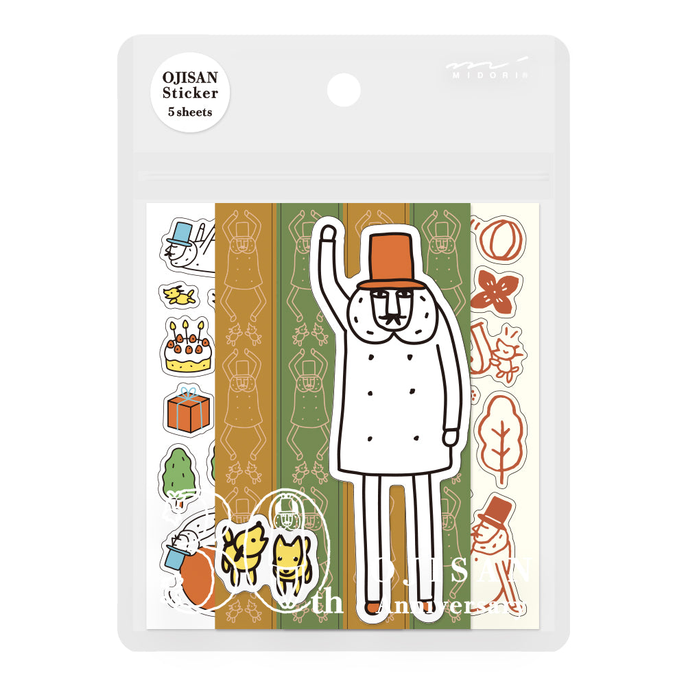 Ojisan 30th Anniversary Decoration Sticker  A