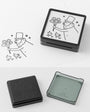 Ojisan 30th Anniversary Paintable stamp Pre-inked  Bouquet 1