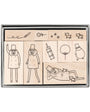 Ojisan 30th Anniversary Wooden Stamp set  A 1