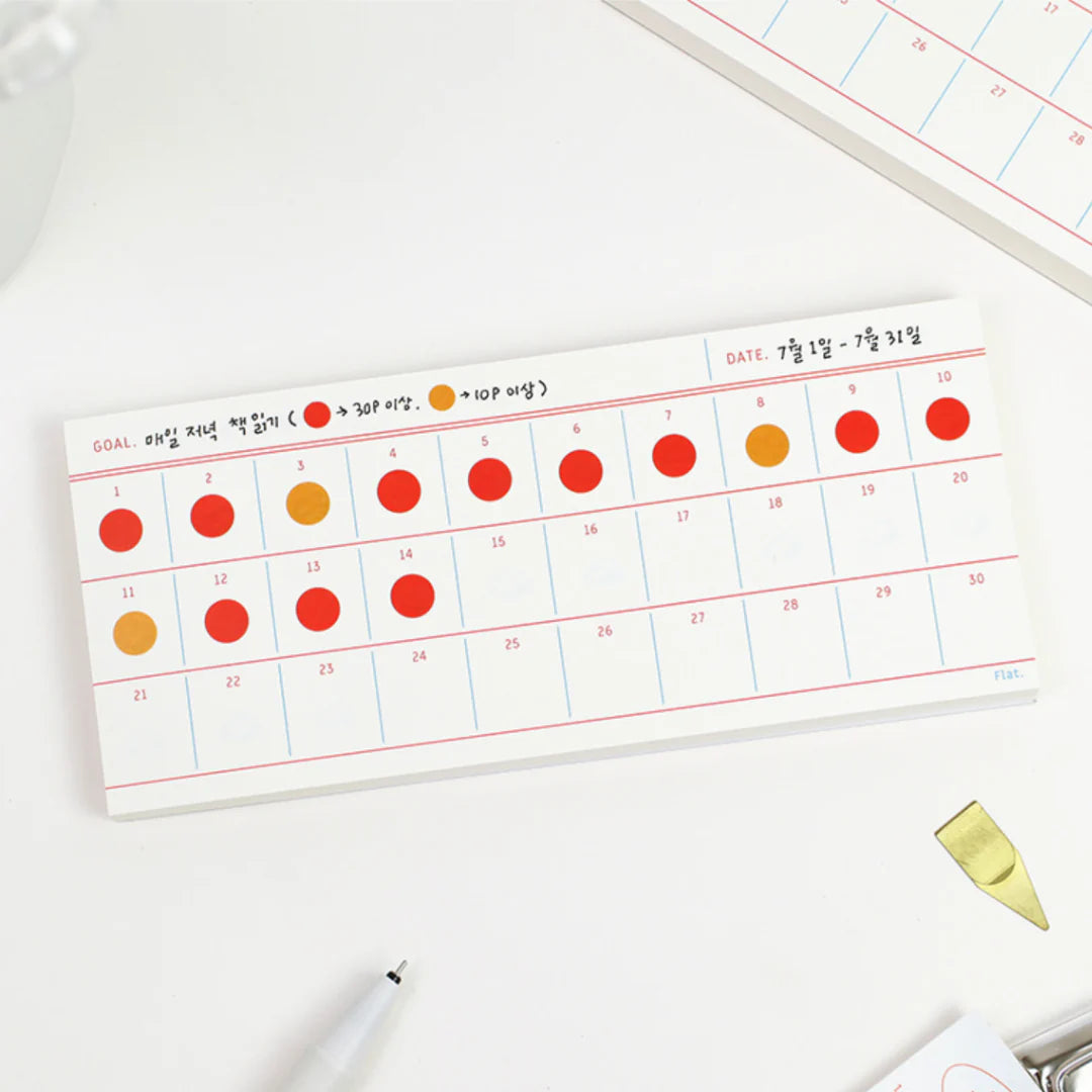 Paperian Flat Notepad Goal Tracker