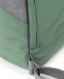 close up of frost coloured backpack on a white background
