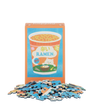 Puzzle with 'ramen' cup design on packaging