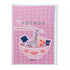 2022 planner with noodle bowl illustration on a pink grid background