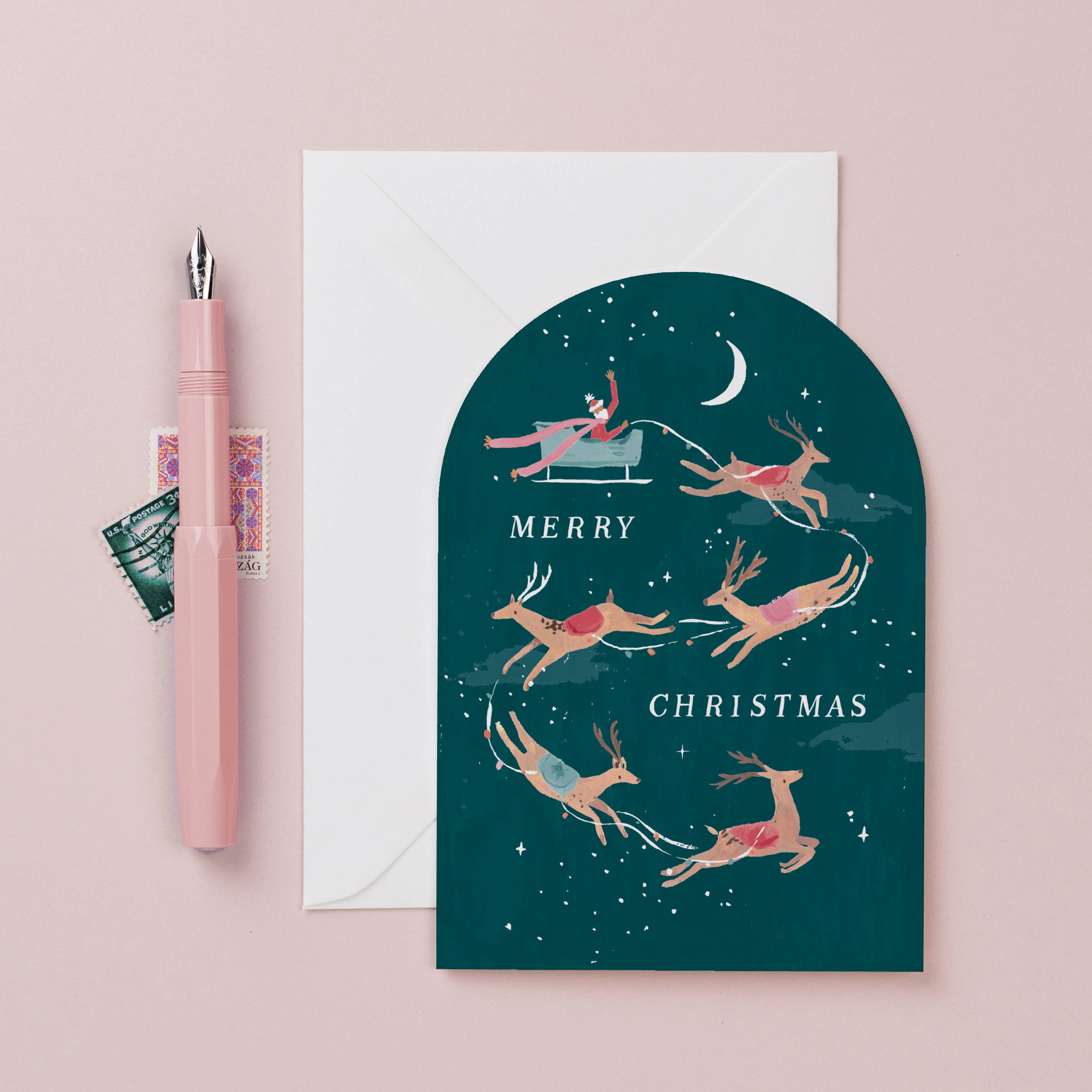 Reindeer Christmas Card