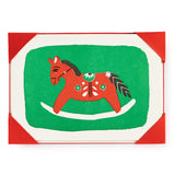 Rocking Horse Christmas Card (Small) Pack of 5