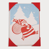 Santa Christmas Card (Small) Pack of 5