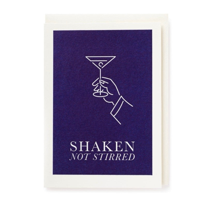 Shaken Not Stirred Greeting Card