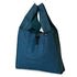 Blue tote bag with a visible brand logo on a white background