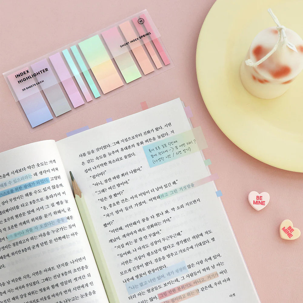 Short Index Highlighter Strips
