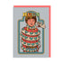 Snake Hugs Greeting Card with a person with a snake wrapped around them