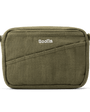 Green bag with 'Soolla' branding on a white background