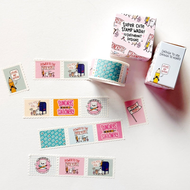 Stationery Store Day Paper Parade Stamp Washi