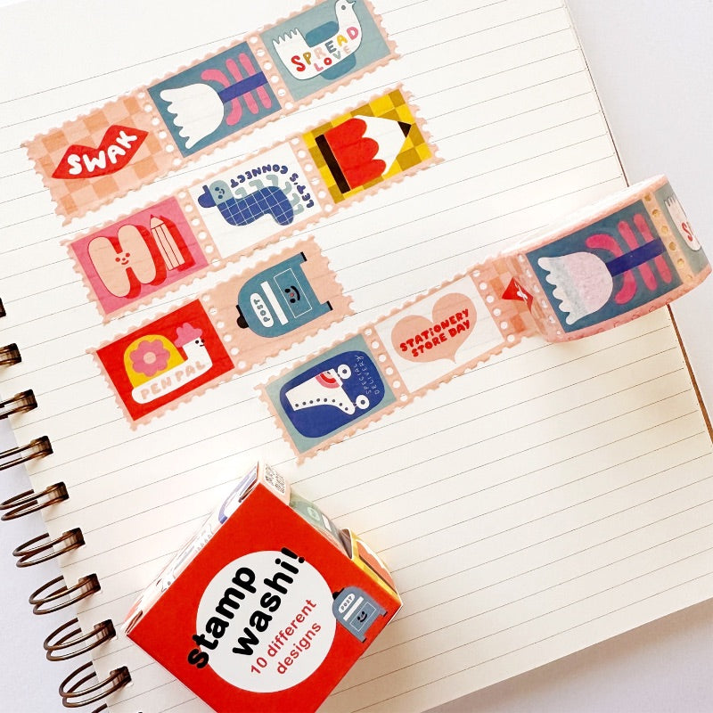 Stationery Store Day Suzy's Cuties Stamp Washi Tape