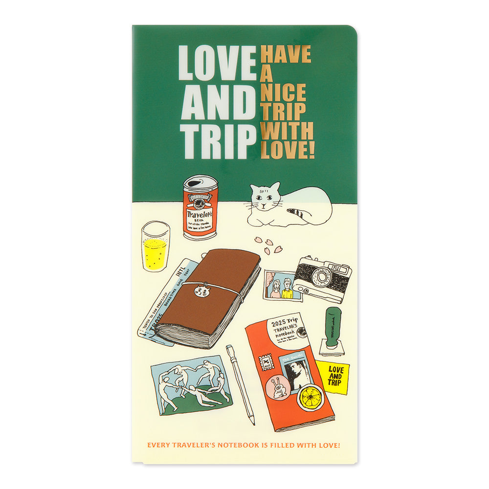 TRAVELER'S Notebook Refill: LOVE AND TRIP Clear Folder 2025