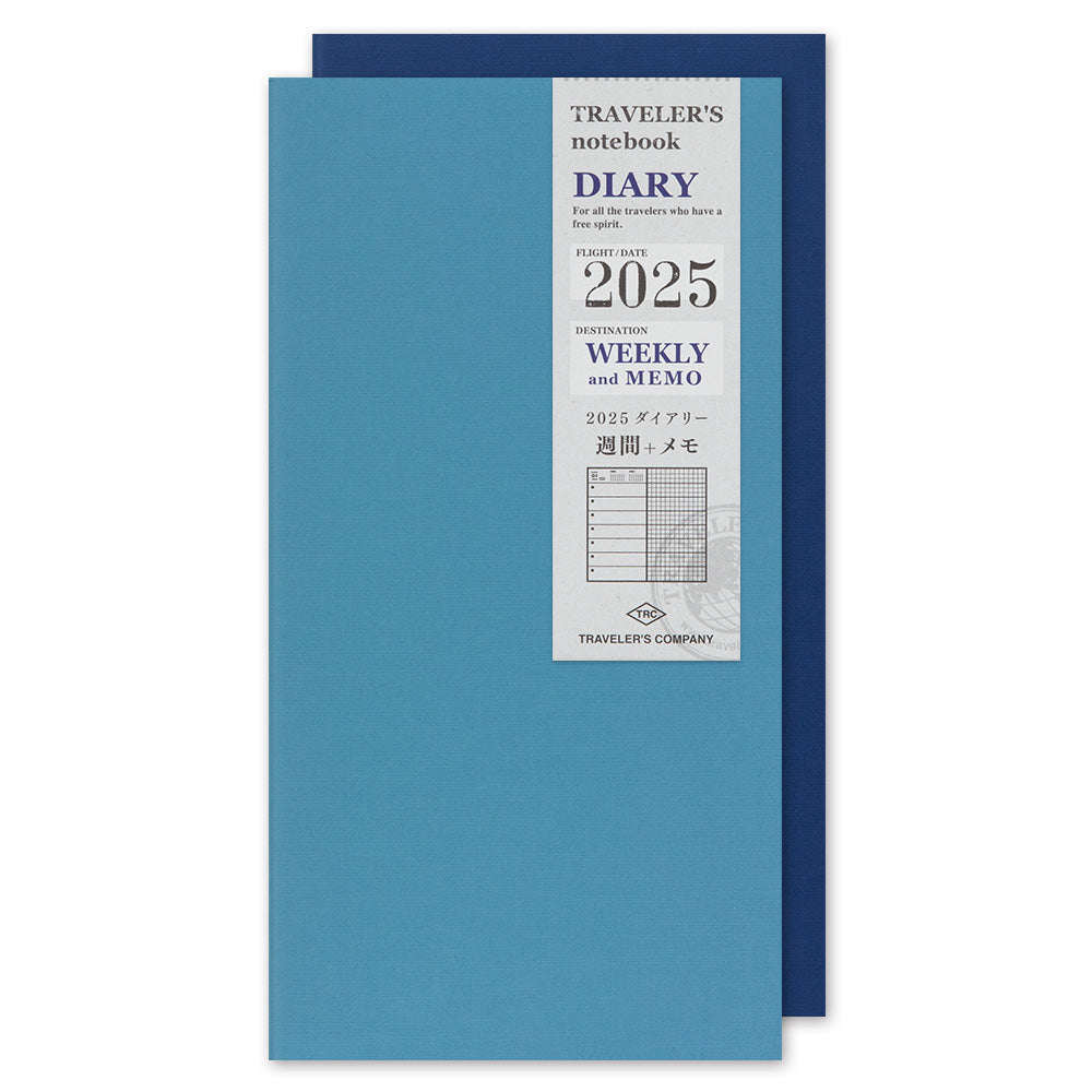 TRAVELER'S Notebook Refill: 2025 Diary Weekly + Memo