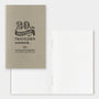 Beige notebook with '20th Anniversary of Traveler's notebook' text on a white background