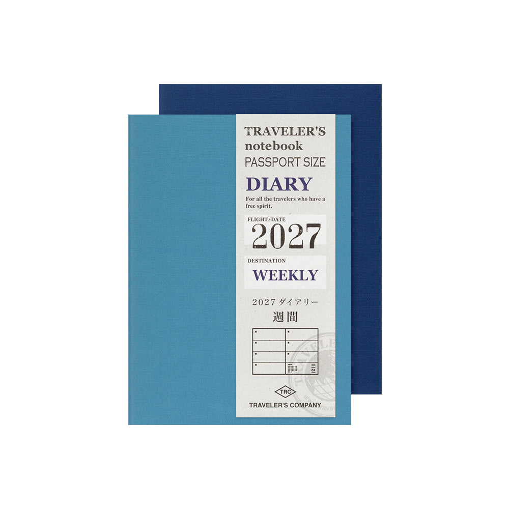 TRAVELER'S Notebook Passport Refill: Weekly Diary 2027 *Pre-Order 7 September 4pm*