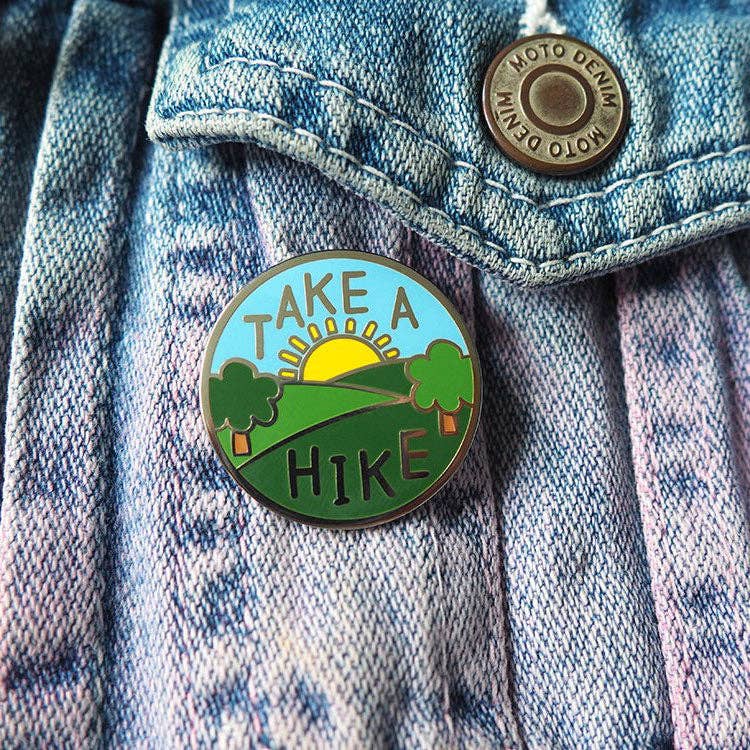 Take A Hike Enamel Pin Badge