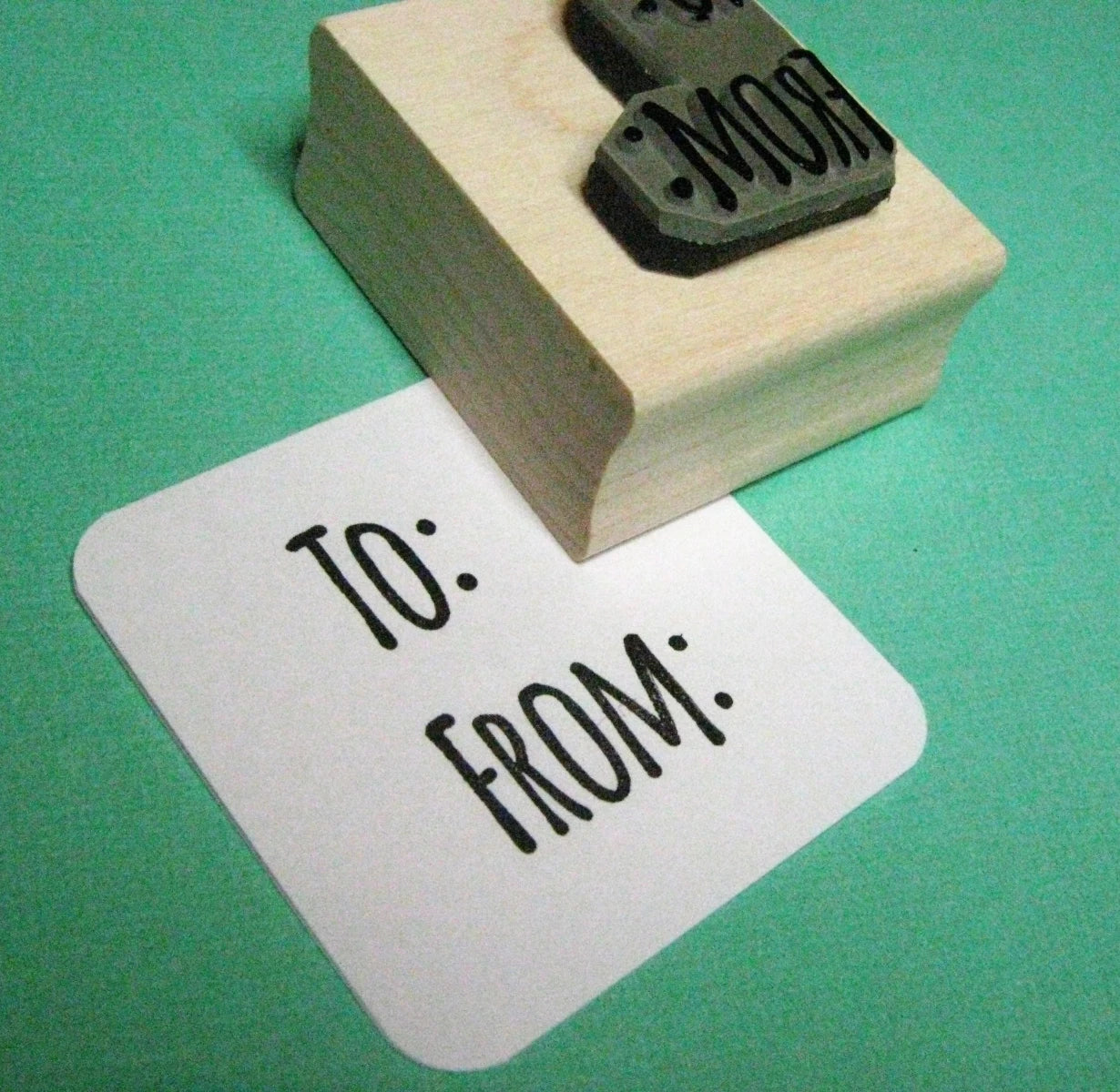 To From Rubber Stamp
