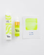 Fluoro Yellow ink with packaging and color swatch on a white background