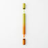 Two gradient-colored pens, one gold to green and the other gold to orange, on a white background.