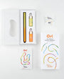 Ori highlighter set with packaging on a white background