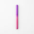 Gradient purple to pink pen on a white background