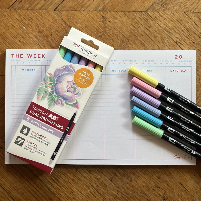 Tombow Dual Brush Pens Pastel Colours