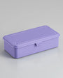 Purple rectangular box on a gray background