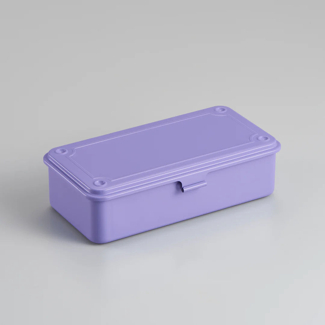 Purple rectangular box on a gray background