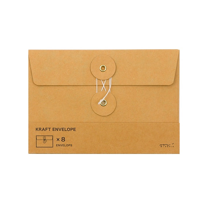 Traveler's Company Kraft Envelope Medium - Horizontal (Orange)