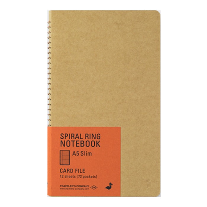 Traveler's Company Spiral Ring Notebook - Card File A5 Slim