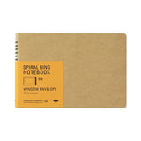 Traveler's Company Spiral Ring Notebook - Window Envelope B6